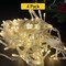 Extra-Long 400 LED String Lights — Clear Cable, 8 Effects, 96ft, Connectable